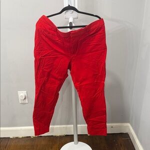 Vibrant woman’s Banana Republic Sloan Red Pants
